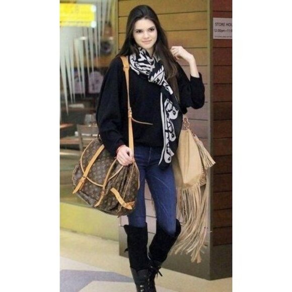 🔥EXTRA LARGE🔥 Authentic Louis Vuitton Saumur 43 Crossbody Shoulder Bag Boho - Picture 2 of 14